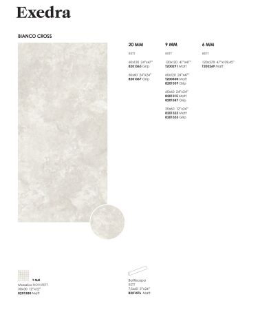 Alfalux Exedra 2CM EXE.CR.BI GRIP R 60×120 cm