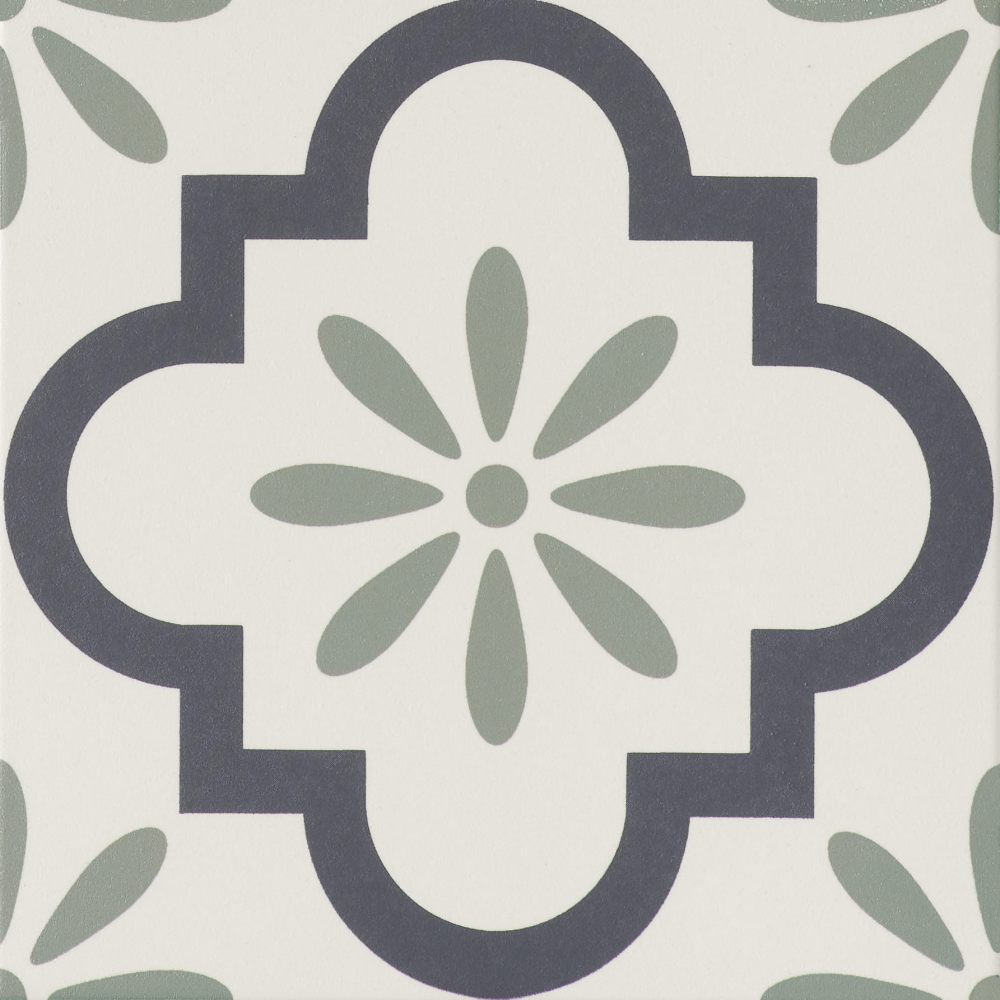 Ceramiche Grazia Shades of Art Giralda Charcoal/Jade 20×20 cm