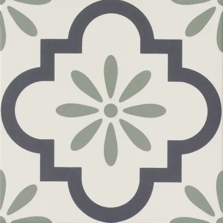 Ceramiche Grazia Shades Of Art Giralda 20X20 Charcoal/Jade GIRAP54