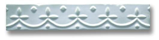 Ceramiche Grazia Vecchie Majoliche Listello Merletto Giada 5×26 cm