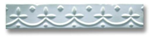 Ceramiche Grazia Vecchie Majoliche Listello Merletto Giada 5×26 cm