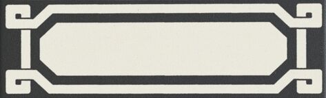 Ceramiche Grazia Old England Listello Black Dover 6×20 cm