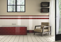 Ceramiche Grazia Vintage 6.5X20 Finale Dark Wine FIV6 - 2