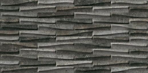 Ceramiche Piemme Castlestone Muretto Black Ret 30×60 cm