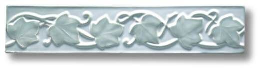 Ceramiche Grazia Vecchie Majoliche Listello Rampicante Giada 5,5×26 cm