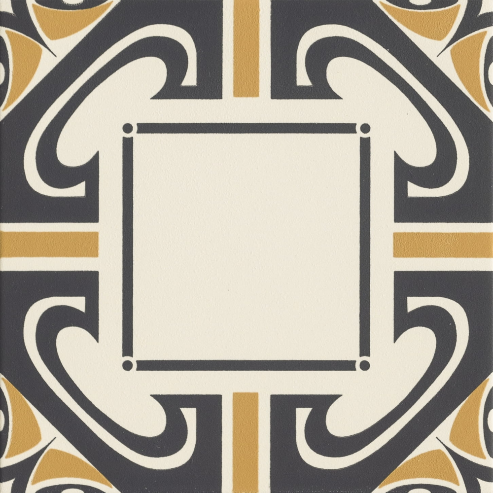 Ceramiche Grazia Althaus Dresda Nero/Ocra 20×20 cm