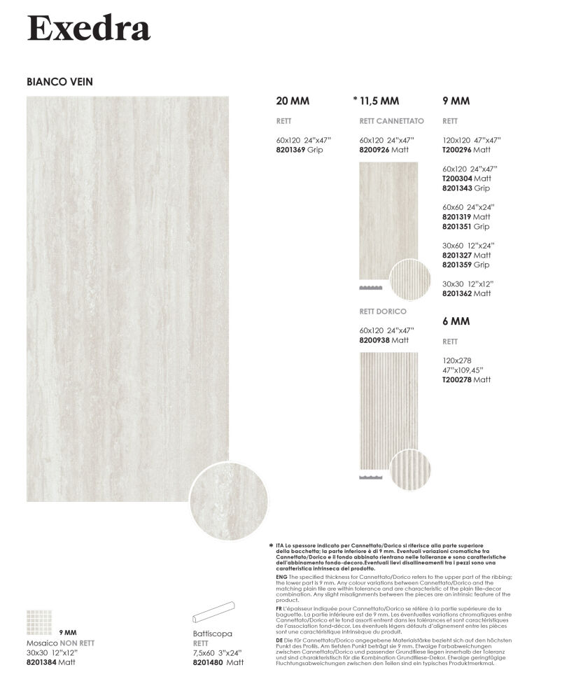 Alfalux Exedra 2CM EXE.VE.BI GRIP R 60×120 cm