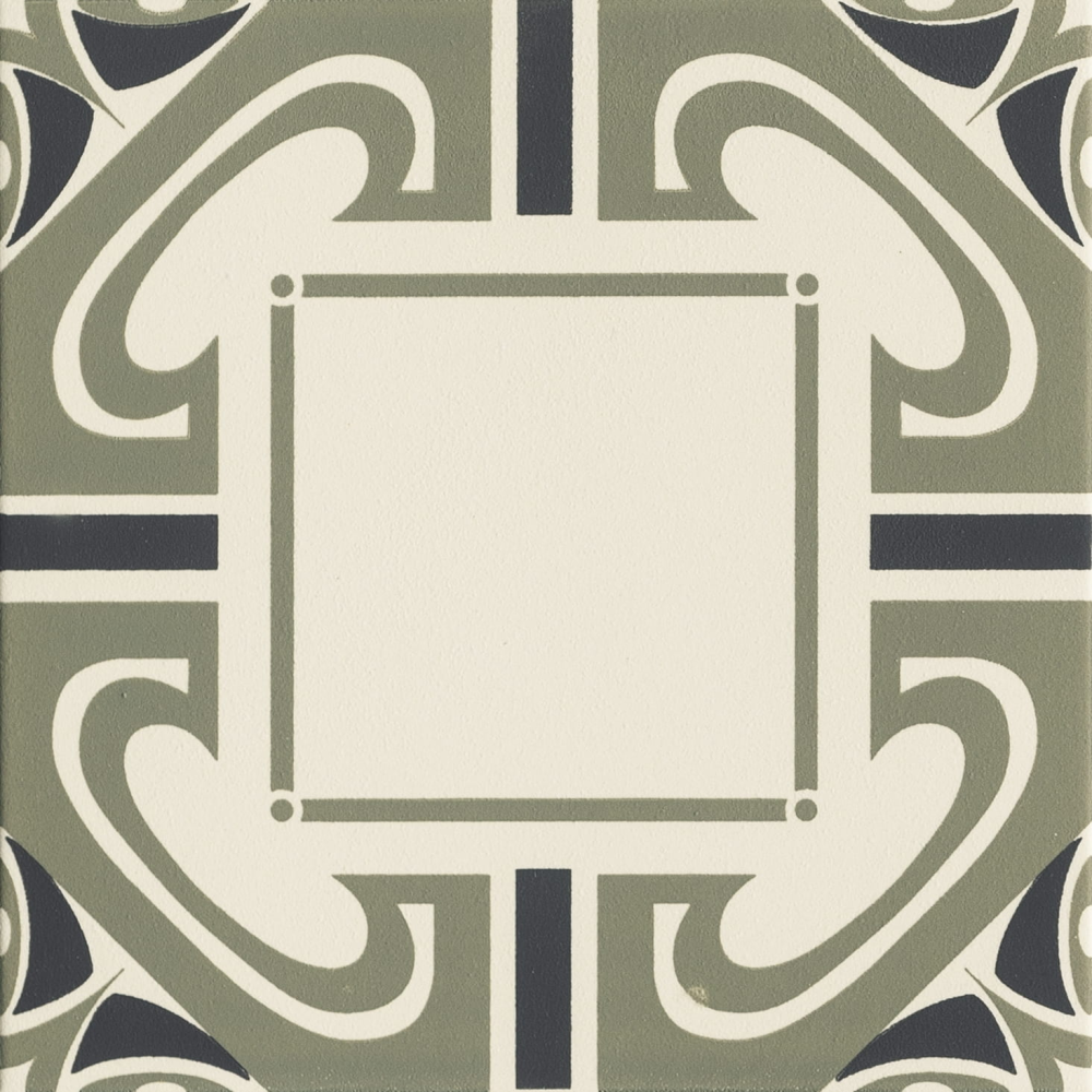 Ceramiche Grazia Althaus Dresda Salvia/Nero 20×20 cm