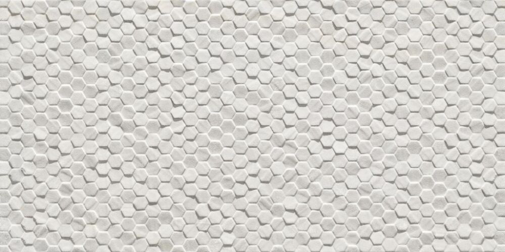 PIEMME GEOSTONE ESAGONETTA BIANCO NAT/RET 30X60CM