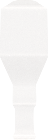 Ceramiche Grazia Boiserie narożnik zewnętrzny Finale Bianco Craquelé 12×3 cm