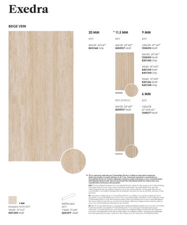 Alfalux Exedra 2CM EXE.VE.BE GRIP R 60×120 cm