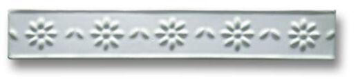 Ceramiche Grazia Vecchie Majoliche Listello Ornato Giada 4×26 cm