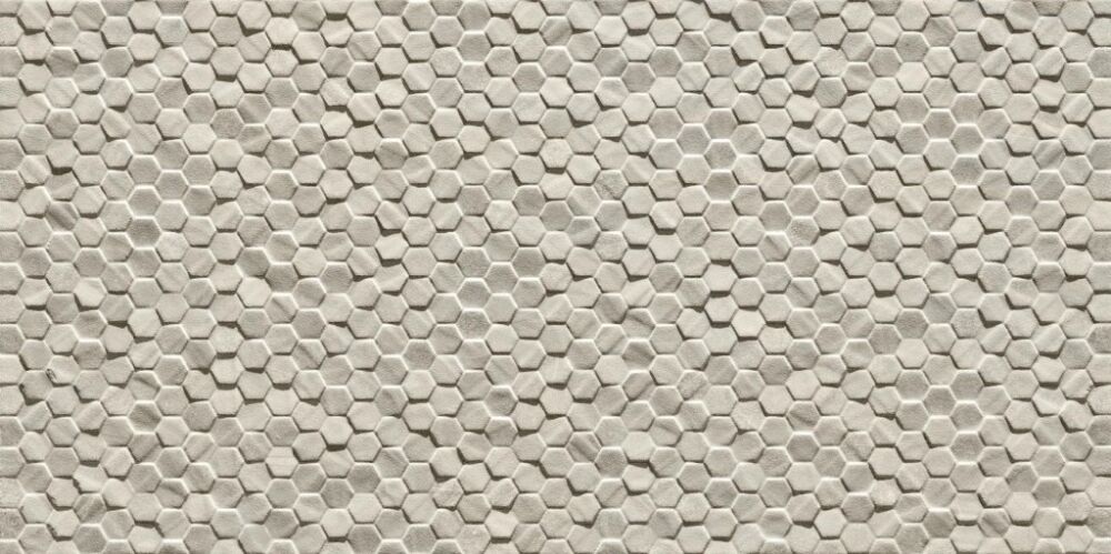 Ceramiche Piemme Geostone Esagonetta Tortora Natural/Ret 30×60 cm