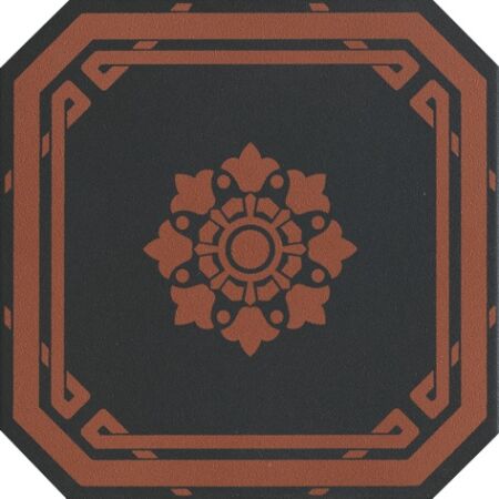 Ceramiche Grazia Old England Ottagono Black Chester 20×20 cm