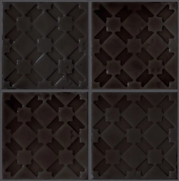 Ceramiche Grazia Shades Of Art 13X13 Alcazar Charcoal ALCA5