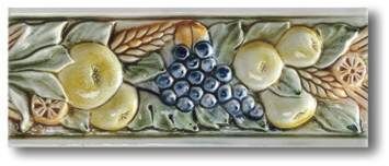 Ceramiche Grazia Boiserie Robbiana Beige Craquele dekor 8×20 cm
