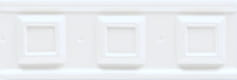 Ceramiche Grazia Boiserie Square 6.5X20 Bianco Matt. SQ01