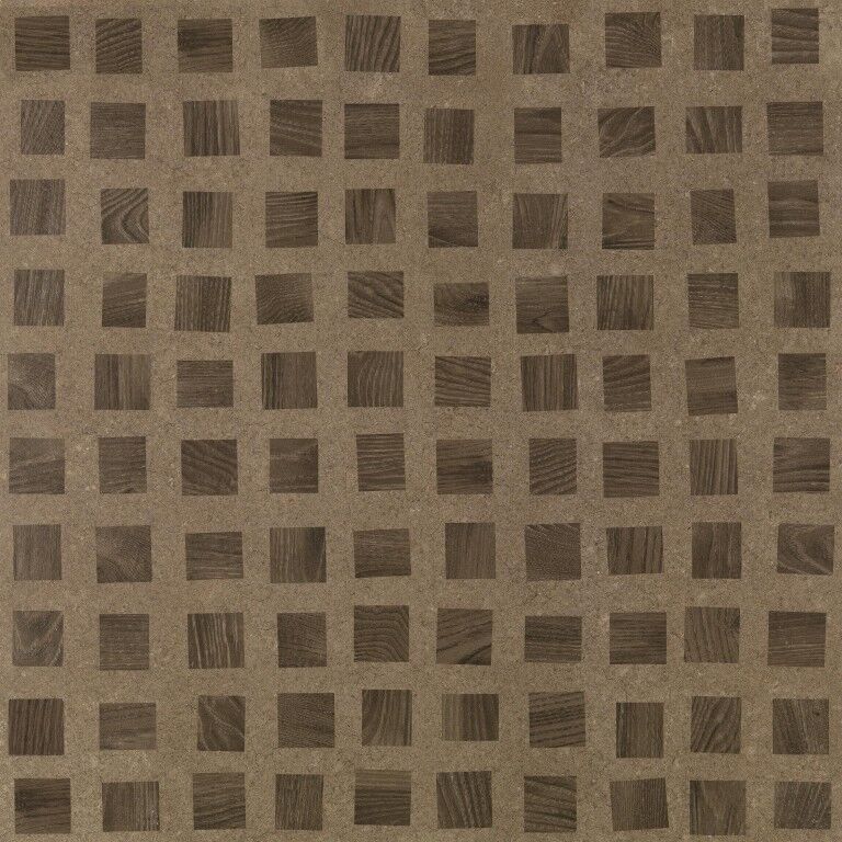 Ceramiche Piemme Bits&Pieces Peat Brown Quad Natural/Ret 60×60 cm