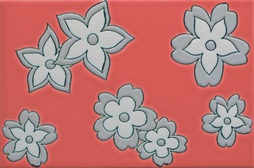 Ceramiche Grazia Ramblas Rosso dekor 20×30 cm