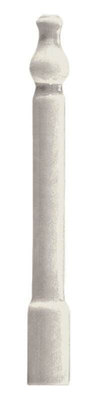 Ceramiche Grazia Epoque Angolo Zoccolo Bianco Craquelé 20×2 cm